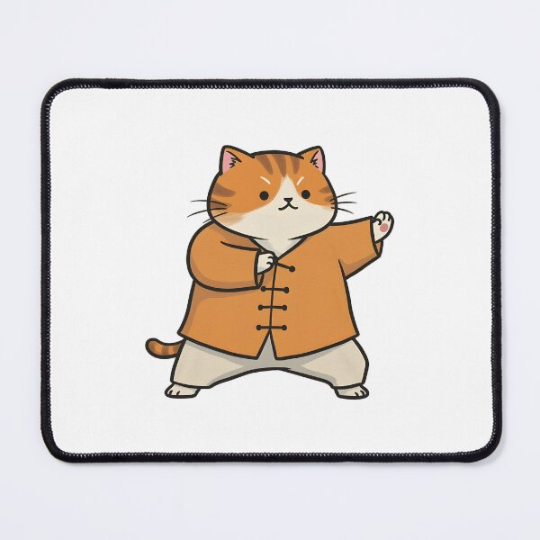 Item preview, tai chi cat Cute chubby cat doing Tai Chi designed and sold by Uglyandcute.