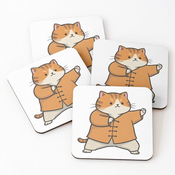 Item preview, tai chi cat Cute chubby cat doing Tai Chi designed and sold by Uglyandcute.