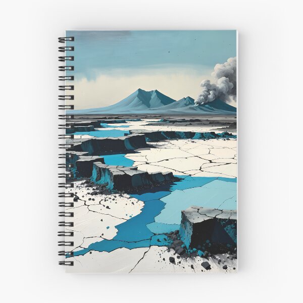 Item preview, Fractured Horizon with Blue Fault Lines designed and sold by olusion.