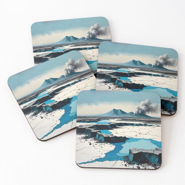 Item preview, Fractured Horizon with Blue Fault Lines designed and sold by olusion.
