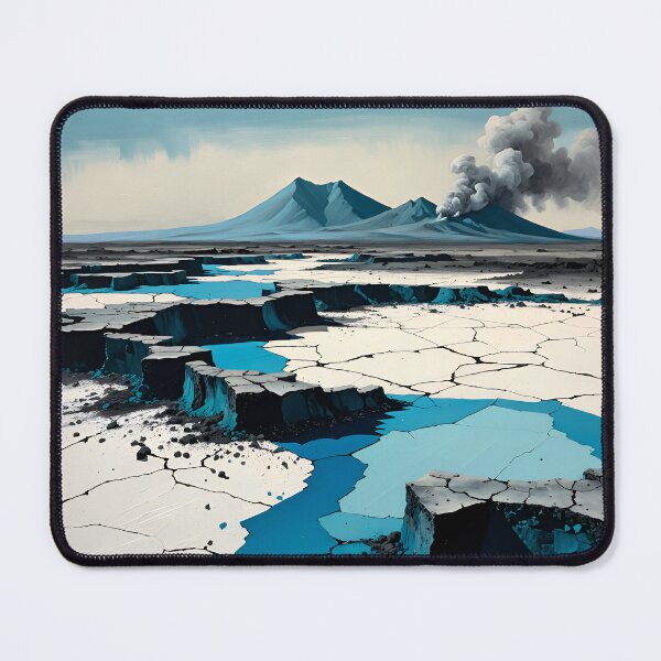 Item preview, Fractured Horizon with Blue Fault Lines designed and sold by olusion.