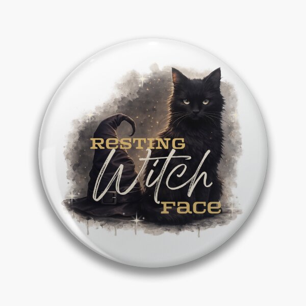 Item preview, Resting Witch Face designed and sold by Crooked Cypress Coven.