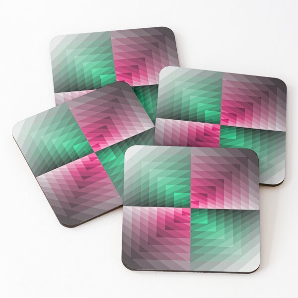 Item preview, Asymmetric Design, Green, Pink, Geometric Abstraction, Abstract Art designed and sold by DDJust4U.