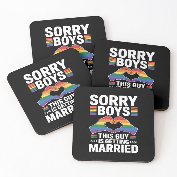 Item preview, Sorry Boys This Guy is Getting Married LGBT Gay Couple designed and sold by KristieRamsey.