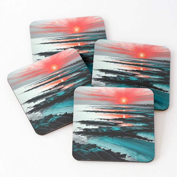 Item preview, Crimson Sun Over Shattered Tides designed and sold by olusion.