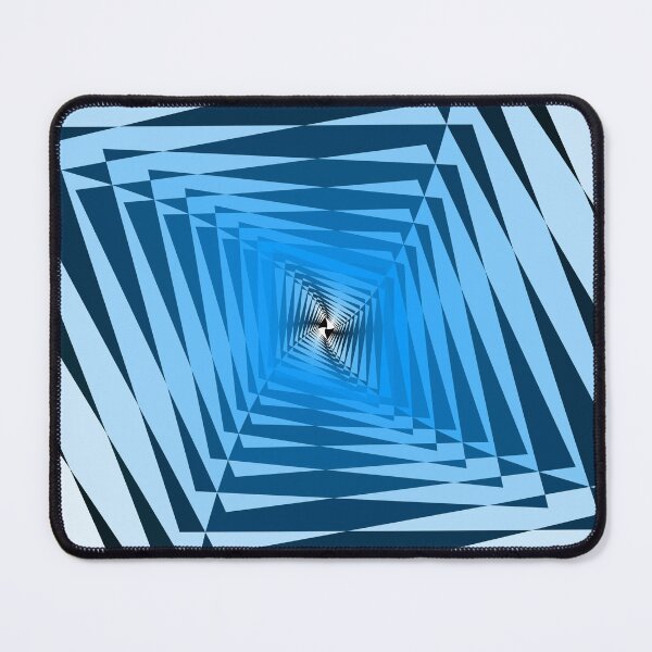 Item preview, Twisting Geometric Abstraction in Blue, Abstract Art designed and sold by DDJust4U.