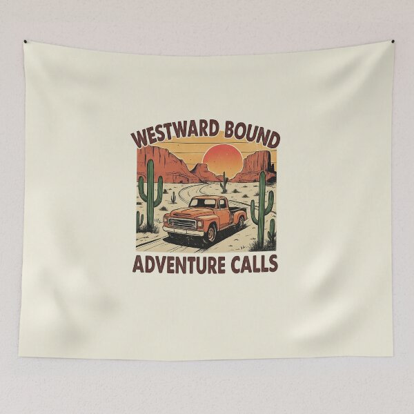 Item preview, Westward Bound, Adventure Calls – Desert Landscape designed and sold by LuloCreative.