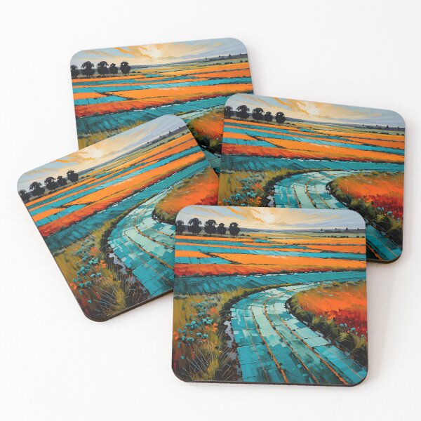 Item preview, Painted Fields and a Winding Blue Road designed and sold by olusion.