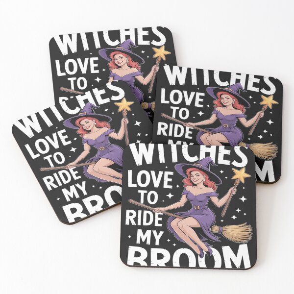 Item preview, Witch Broom Funny Pun Naughty Halloween designed and sold by Rackaam.