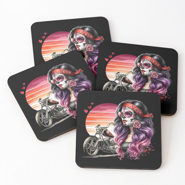 Item preview, La Catrina, Dia de los Muertos, Biker Girl designed and sold by PugD.
