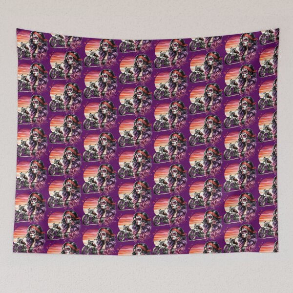 Item preview, La Catrina, Dia de los Muertos, Biker Girl designed and sold by PugD.