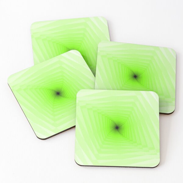 Item preview, Twisting Geometric Abstraction in Green designed and sold by DDJust4U.