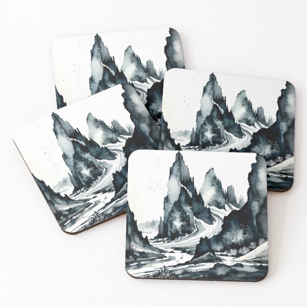Item preview, Silent Spires in Ink and Snow designed and sold by olusion.