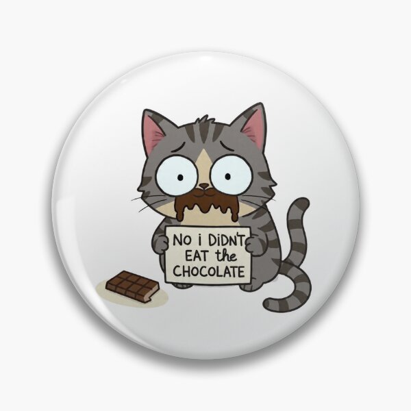 Item preview, Cat Denies Eating Chocolate with Clear Evidence designed and sold by PluffyPanda.