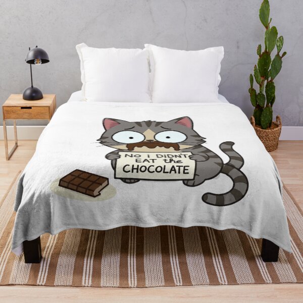 Item preview, Cat Denies Eating Chocolate with Clear Evidence designed and sold by PluffyPanda.
