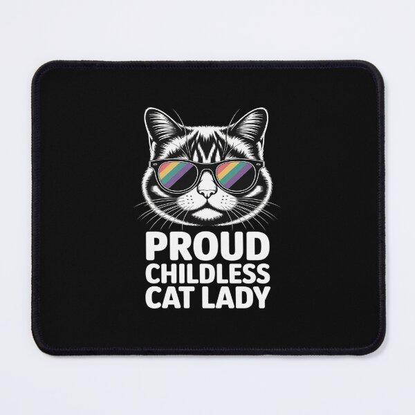 Item preview, Proud Childless Cat Lady LGBT Gay Pride Lesbian Liberal designed and sold by traceydowns.