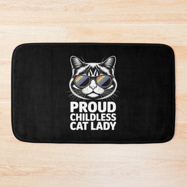Item preview, Proud Childless Cat Lady LGBT Gay Pride Lesbian Liberal designed and sold by traceydowns.