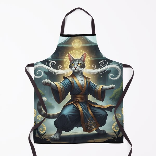 Item preview, tai chi cat Mystical Tai Chi master cat designed and sold by Uglyandcute.