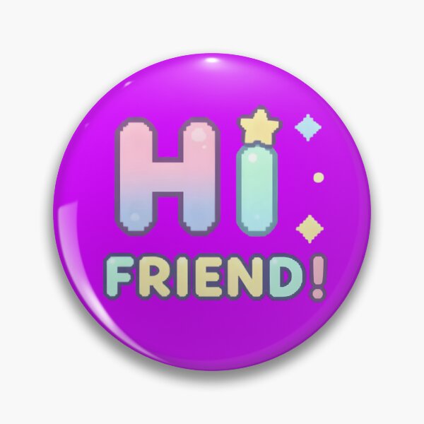 Item preview, HI FRIEND! – Cute Chibi Pixel Art Text designed and sold by GraphGUY.