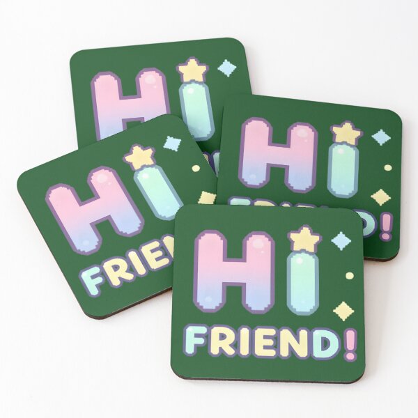 Item preview, HI FRIEND! – Cute Chibi Pixel Art Text designed and sold by GraphGUY.