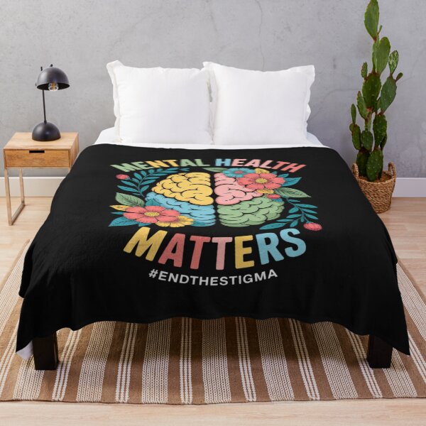 Item preview, Womens mental health matters awareness flowers mind end the stigma designed and sold by Rackaam.