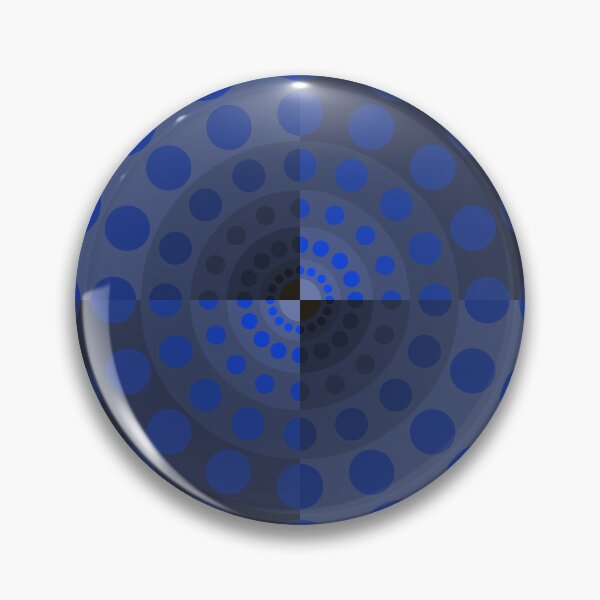 Item preview, Asymmetric Layout in Circles in Blue, Abstract Art designed and sold by DDJust4U.