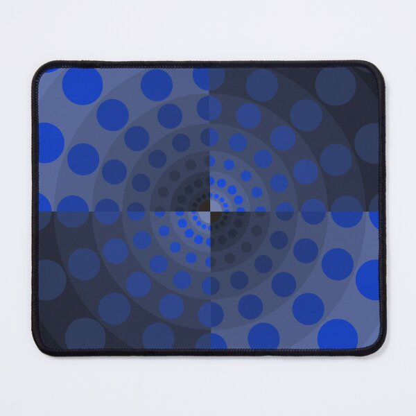 Item preview, Asymmetric Layout in Circles in Blue, Abstract Art designed and sold by DDJust4U.