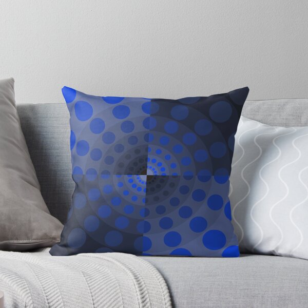 Item preview, Asymmetric Layout in Circles in Blue, Abstract Art designed and sold by DDJust4U.