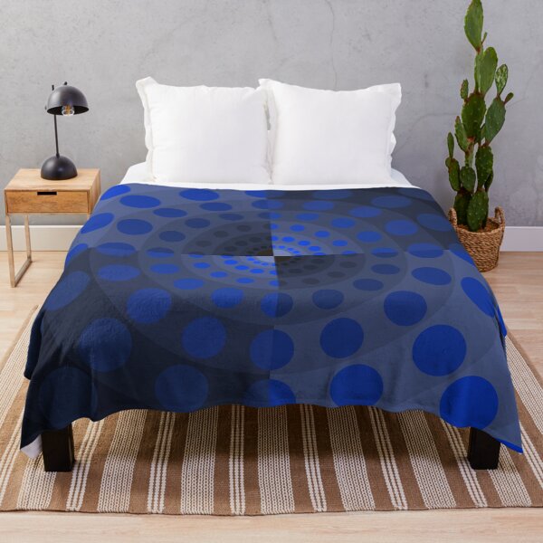 Item preview, Asymmetric Layout in Circles in Blue, Abstract Art designed and sold by DDJust4U.