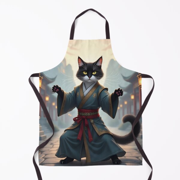 Item preview, tai chi cat Mystical Tai Chi master cat designed and sold by Uglyandcute.