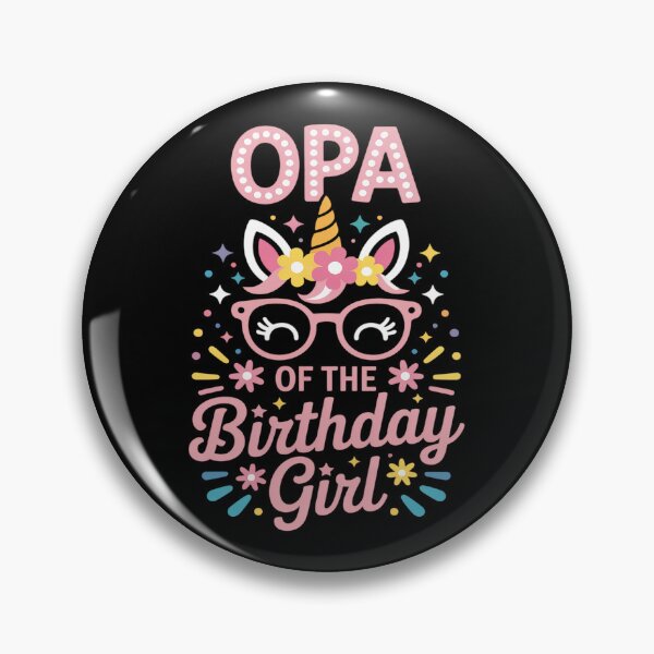 Item preview, Opa Of The Birthday Girl Flower Unicorn Mothers Day designed and sold by traceydowns.