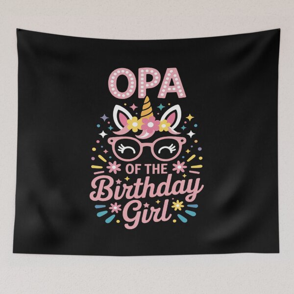 Item preview, Opa Of The Birthday Girl Flower Unicorn Mothers Day designed and sold by traceydowns.