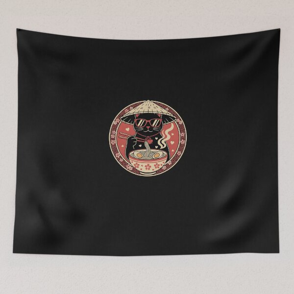 Item preview, Cool Ramen Cat Love – Japanese Valentine designed and sold by yaginoie.