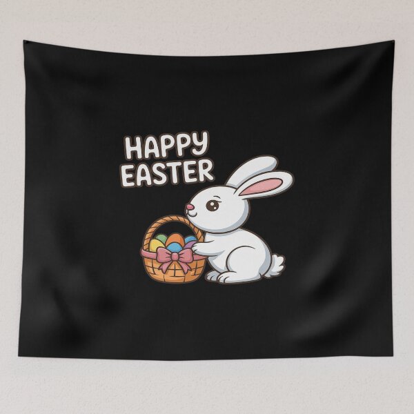 Item preview, Happy Easter Bunny Costume with A Basket and Easter Eggs designed and sold by traceydowns.