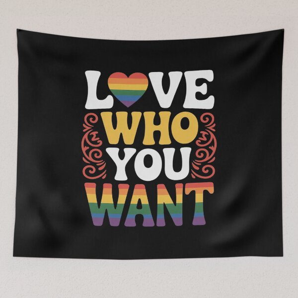 Item preview, Love Who You Want Gay Pride LGBT Pride Month designed and sold by traceydowns.