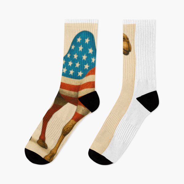 Item preview, 3D American Flag Camel – Patriotic Desert Animal Artwork designed and sold by NomadUSArt.