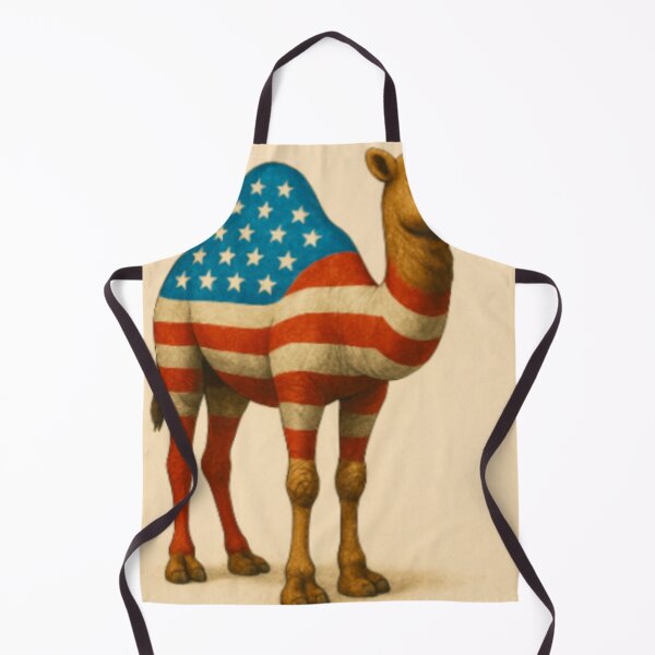Item preview, 3D American Flag Camel – Patriotic Desert Animal Artwork designed and sold by NomadUSArt.
