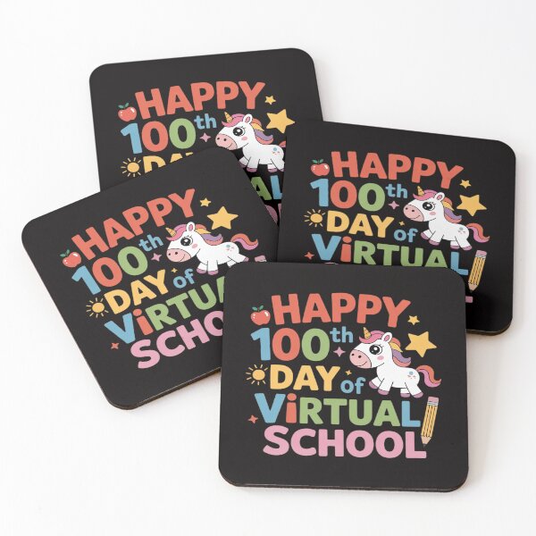 Item preview, Happy 100th Day Of Virtual School Unicorn For Girls And Kids designed and sold by HesterFoley.