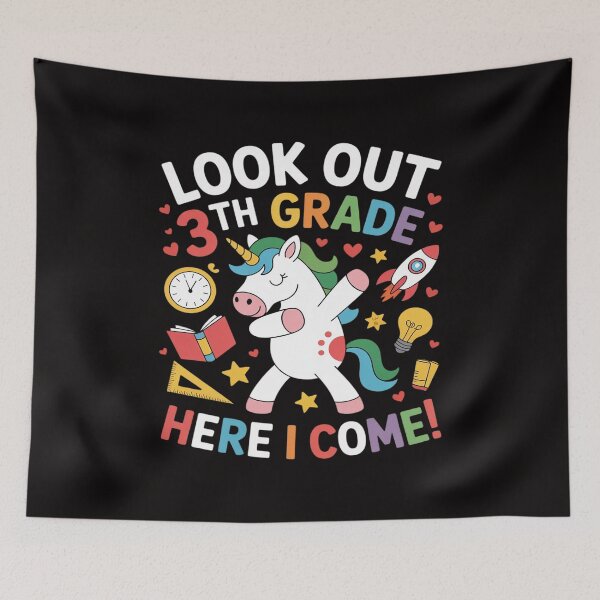 Item preview, Kids Lookout 3rd Grade Here I Come Unicorn Dab Girls First Day designed and sold by HesterFoley.