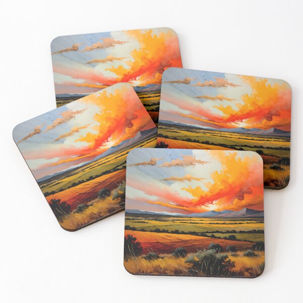 Item preview, Fields of Fire Beneath a Painted Sky designed and sold by olusion.