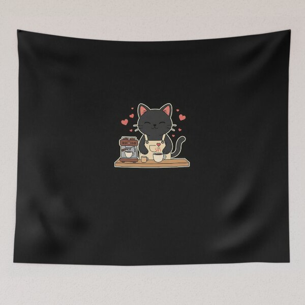 Item preview, Coffee Love Barista Cat designed and sold by yaginoie.
