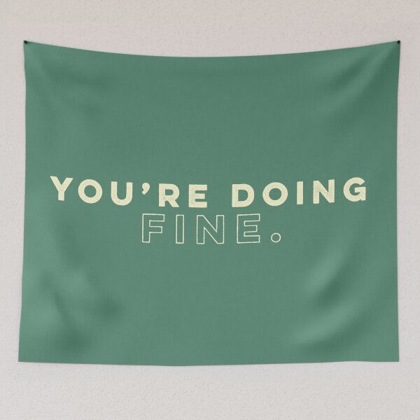 Item preview, You're Doing Fine - Cream designed and sold by sillyjess.