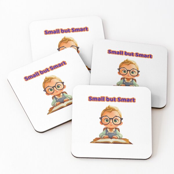 Item preview, Small but Smart – Cute Baby with Glasses Reading a Book designed and sold by AME Kids Designs.