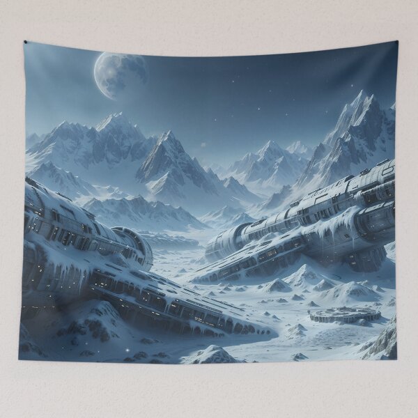 Item preview, Forgotten Echoes of a Frozen Outpost designed and sold by KYOFRAME.