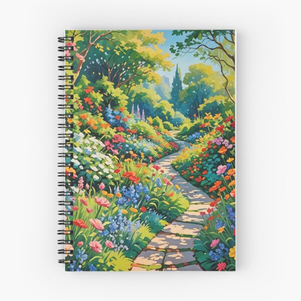 Item preview, Garden Path in Full Bloom designed and sold by LumAIere.com.