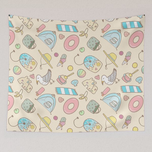 Item preview, Cute summer beach (cream) designed and sold by HarunaMcDesigns.