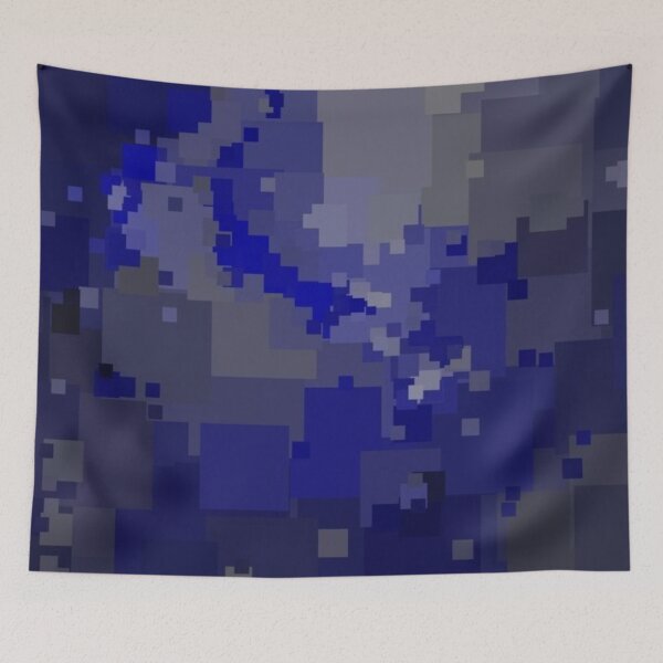 Item preview, Patchwork Blue designed and sold by Poetic Patterns Studio.