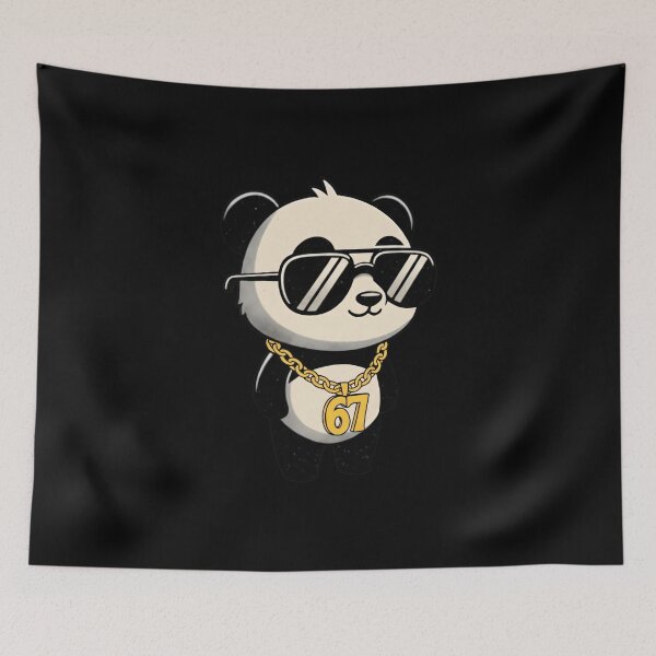 Item preview, Cool Panda with Gold Chain & Shades 67 Six Seven Tee designed and sold by LashondaGreen89.