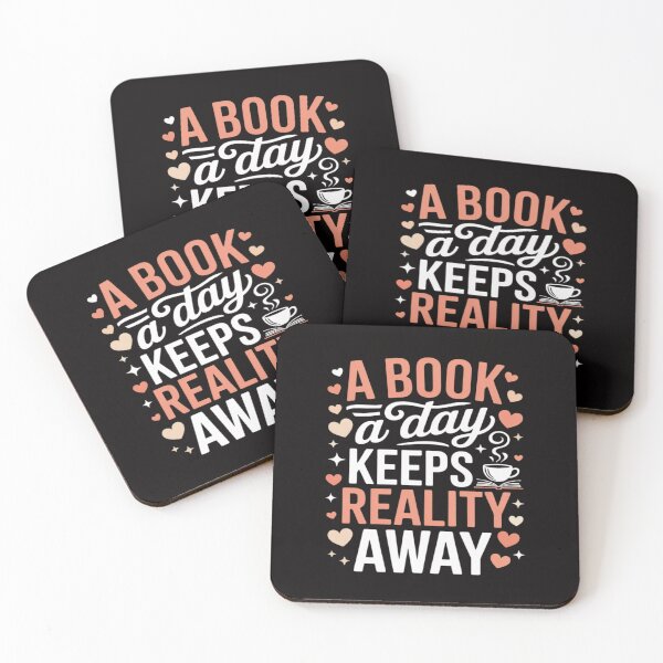 Item preview, A Book A Day Keeps Reality Away Book Lovers Reader Gifts designed and sold by HesterFoley.