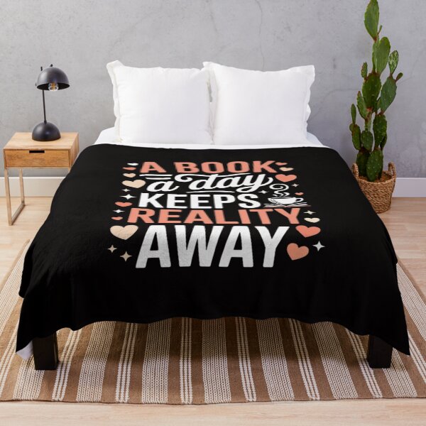 Item preview, A Book A Day Keeps Reality Away Book Lovers Reader Gifts designed and sold by HesterFoley.